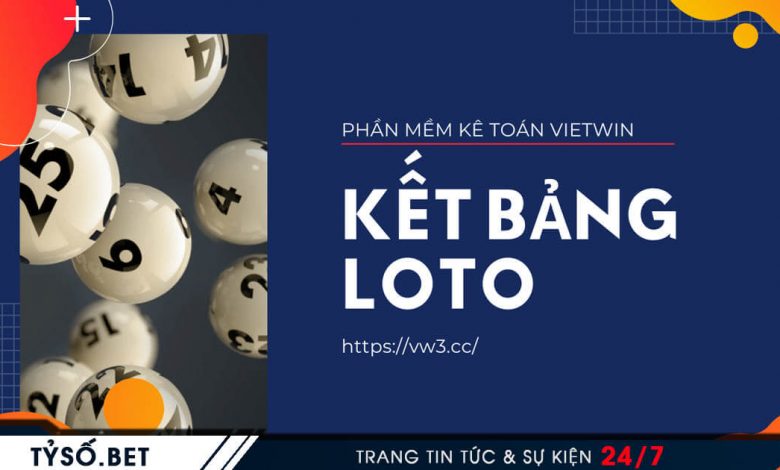 Tyso.bet - Phần mềm kế toán VietWin cập nhật hệ thống KẾT BẢNG LOTO