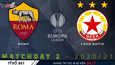 Nhận định bóng đá AS Roma vs CSKA Sofia 03h00 ngày 30/10 Europa League