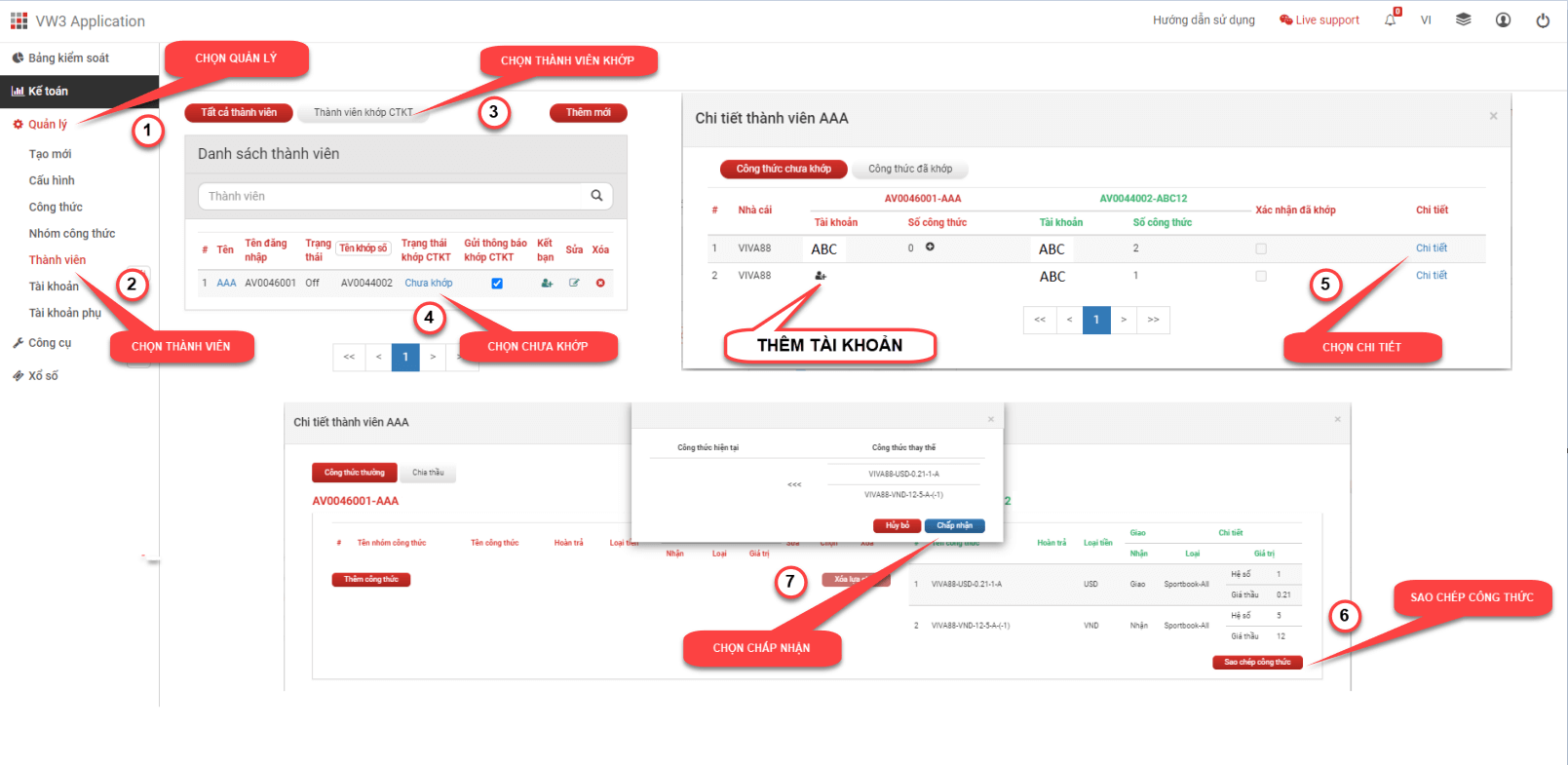 Tính năng mới trên Phần mềm kế toán VietWin: Khớp công thức
