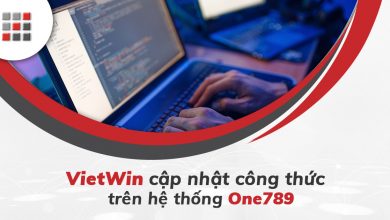 Phần mềm kế toán VietWin cập nhật công thức hệ thống One789