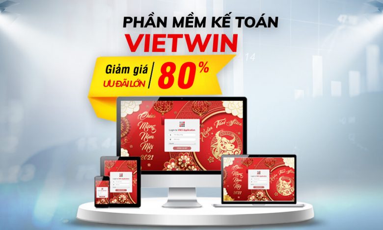 Phần mềm kế toán VietWin & chương trình khuyến mại 80%