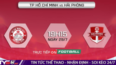 Nhận định bóng đá V-League TP.HCM vs Hải Phòng, 19h15 ngày 29/7