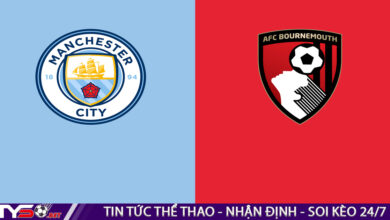 Nhận định bóng đá Anh: Man City vs Bournemouth 21h00 ngày 13/08