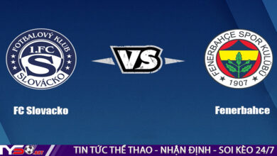 Nhận định bóng đá Europa League: Slovacko vs Fenerbahce 00h00 ngày 12/08