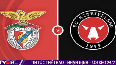 Soi kèo bóng đá Benfica vs Midtjylland, 02h00 ngày 03/08