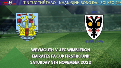 Nhận định bóng đá Wimbledon vs Weymouth, 2h45, 16/11