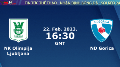 Nhận định bóng đá Olimpija vs Gorica, 23h30 ngày 22/02