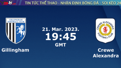 Nhận định bóng đá Gillingham vs Crewe, 02h45 ngày 22/03