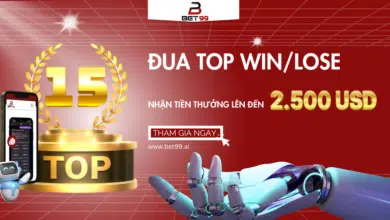 THỐNG KÊ TOP WIN/LOSE - ĐUA TOP NGAY, NHẬN NGAY GIẢI THƯỞNG LÊN ĐẾN 2.500 USD TỪ BET99