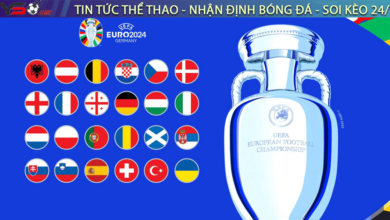 bang xep hang bong da euro 2024 moi nhat