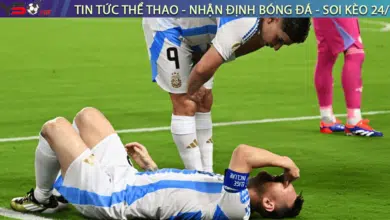 Truc tiep Argentina 0 0 Colombia Messi chan thuong
