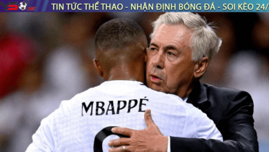 Tin bóng đá sáng 22/10: HLV Ancelotti không cần Mbappe phòng ngự