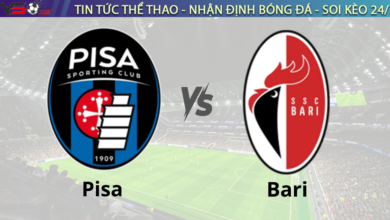 Nhận định bóng đá Pisa vs Bari 02h30 ngày 14/12 Serie B