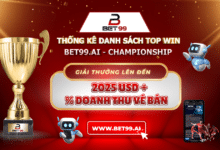 THỐNG KÊ DANH SÁCH ĐUA TOP WIN SỰ KIỆN BET99.AI - CHAMPIONSHIP