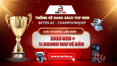 THỐNG KÊ DANH SÁCH ĐUA TOP WIN SỰ KIỆN BET99.AI - CHAMPIONSHIP
