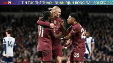 Haaland nổ súng, Man City thắng nghẹt thở Tottenham
