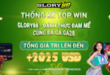 Thống kê TOP WIN Sự Kiện "Đánh Thức Đam Mê - Bùng Nổ Vinh Quang Cùng Glory88"