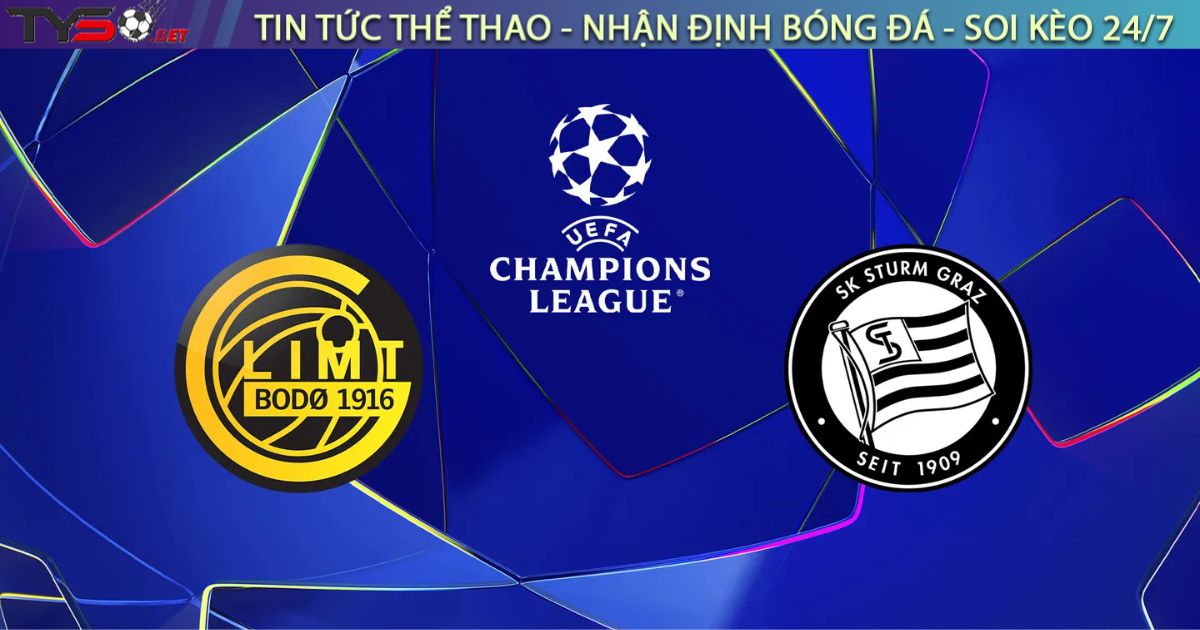 Nhận định bóng đá Bodo/Glimt vs Sturm Graz 02h00 ngày 21/8 (Champions League 2025/26)