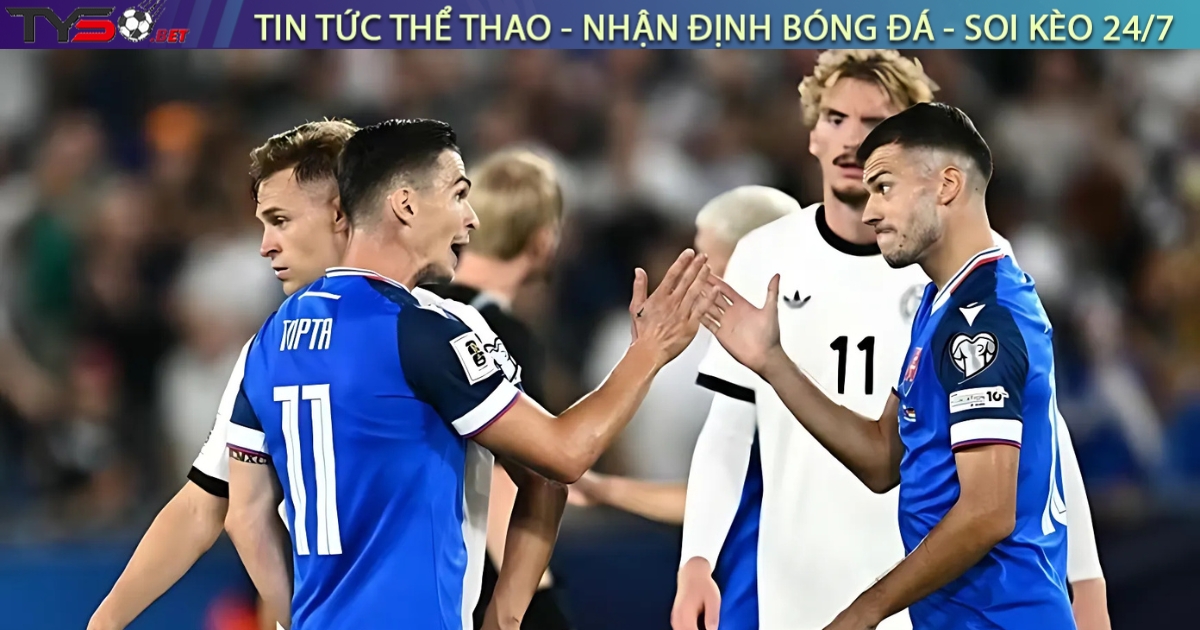 Đức thua sốc Slovakia trong ngày mở màn vòng loại World Cup 2026