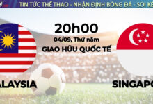 Nhận định bóng đá Malaysia vs Singapore – 20h00 ngày 4/9 (Giao hữu quốc tế)