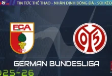 Nhận định Augsburg vs Mainz 05, 20h30 ngày 20/09/2025 – Bundesliga