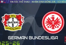 Nhận định Bayer Leverkusen vs Eintracht Frankfurt, 01:30 ngày 13/09/2025