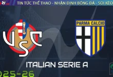 Nhận định Cremonese vs Parma, 01h00 ngày 22/09/2025 – Serie A