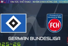 Nhận định Hamburg vs Heidenheim, 20h30 ngày 20/09/2025 – Bundesliga