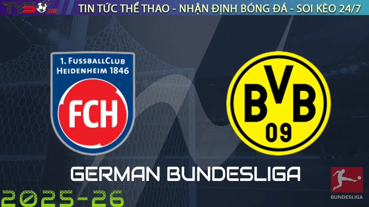 Nhận định Heidenheim vs Dortmund, 20h30 ngày 14/09/2025 Bundesliga