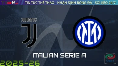 Nhận định Juventus vs Inter Milan, 23h00 ngày 14/09/2025 Serie A