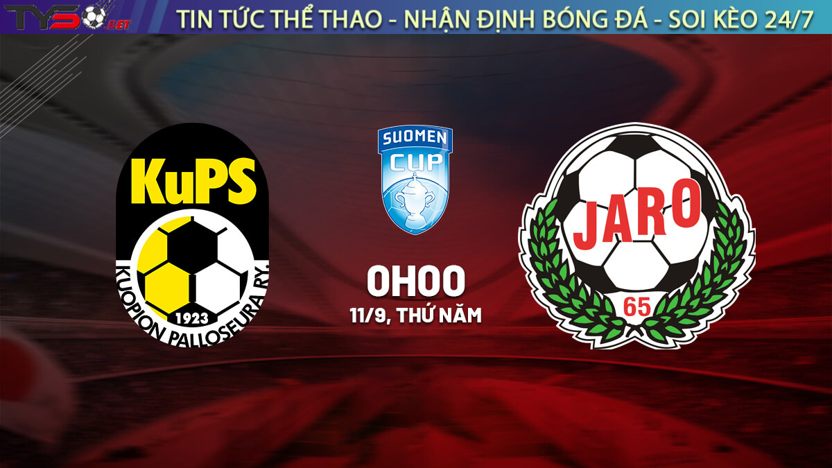 Nhận định KuPS vs FF Jaro, 00h00 ngày 11/09 – Cúp Quốc gia Phần Lan