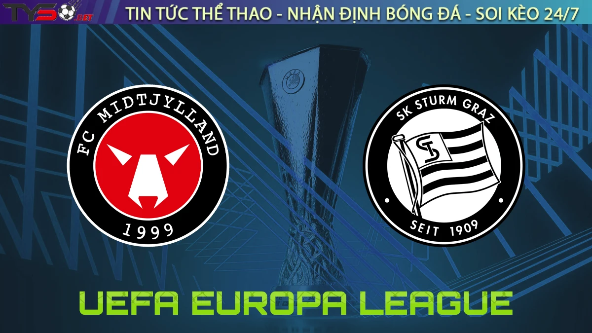 Nhận định Midtjylland vs Sturm Graz, 04h45 ngày 25/09/2025 – Europa League