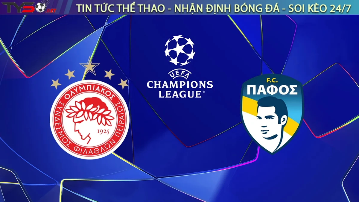 Nhận định Olympiacos vs Pafos, 23h45 ngày 17/9 Cúp C1 Châu Âu