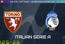 Nhận định Torino vs Atalanta, 01h00 ngày 22/09/2025 – Serie A
