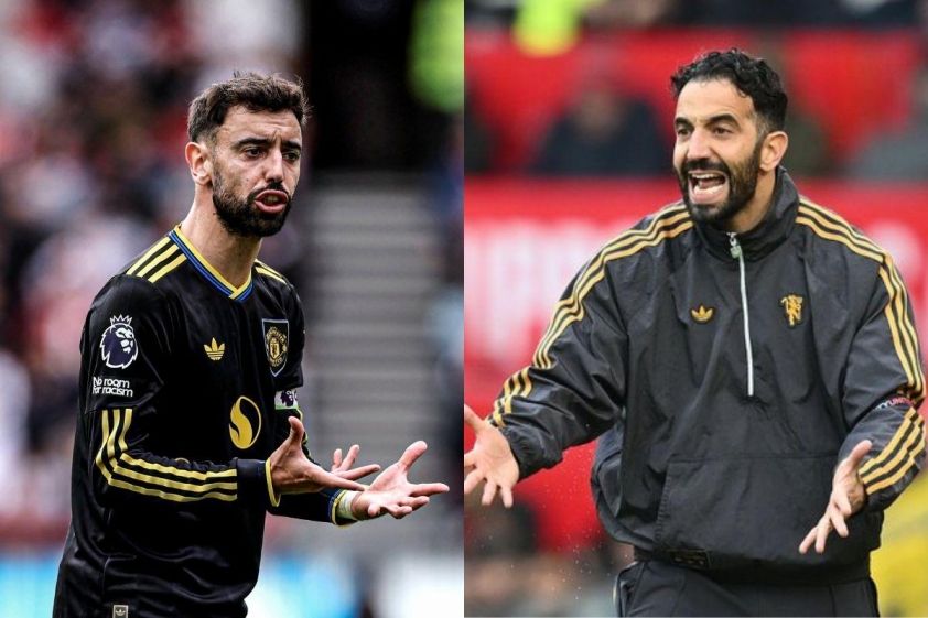 Bruno Fernandes bất mãn với Ruben Amorim