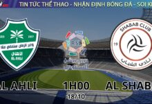 Nhận định Al Ahli vs Al Shabab (1h00 ngày 18/10) – Vòng 5 Giải VĐQG Saudi Arabia 2025/26
