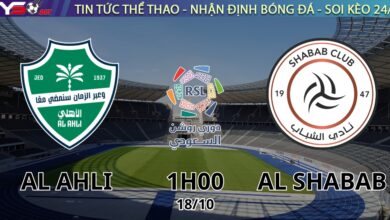 Nhận định Al Ahli vs Al Shabab (1h00 ngày 18/10) – Vòng 5 Giải VĐQG Saudi Arabia 2025/26