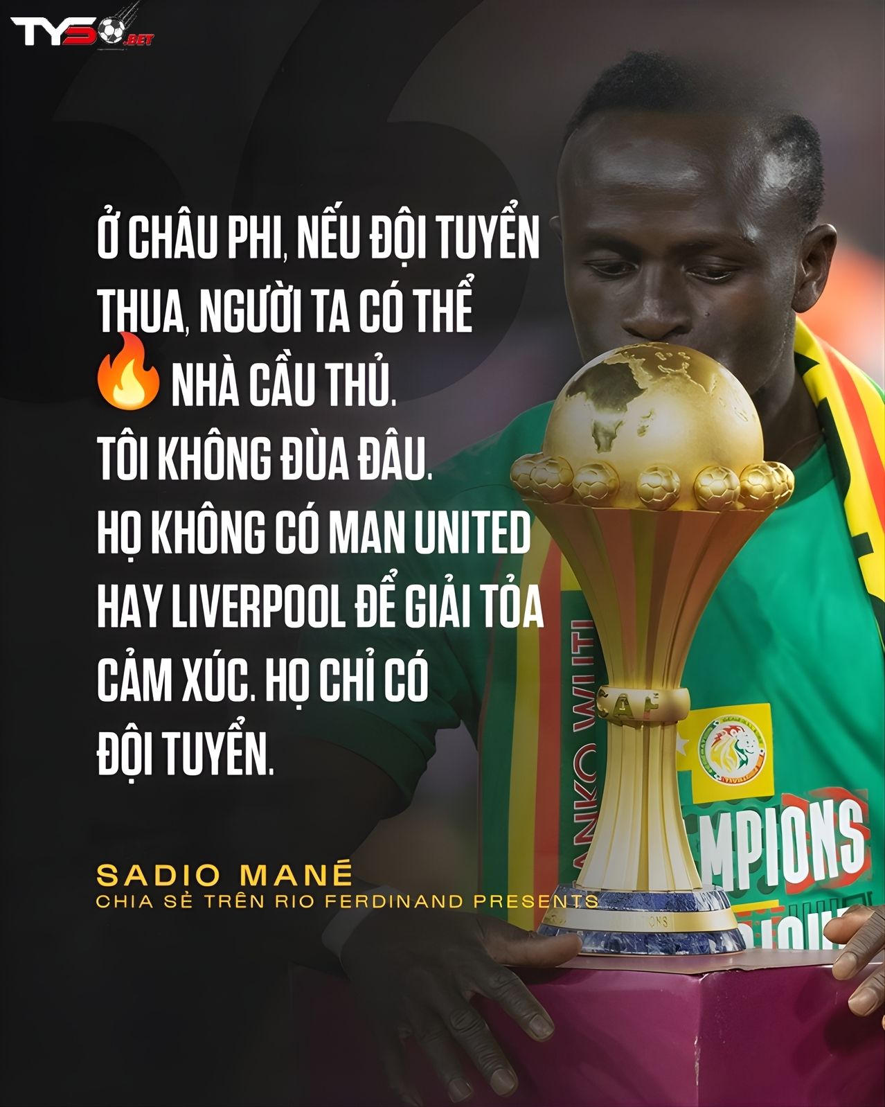 Sadio Mané tiết lộ nỗi áp lực khủng khiếp tại CAN 2021: “Không một đêm nào tôi ngủ quá 5 tiếng”