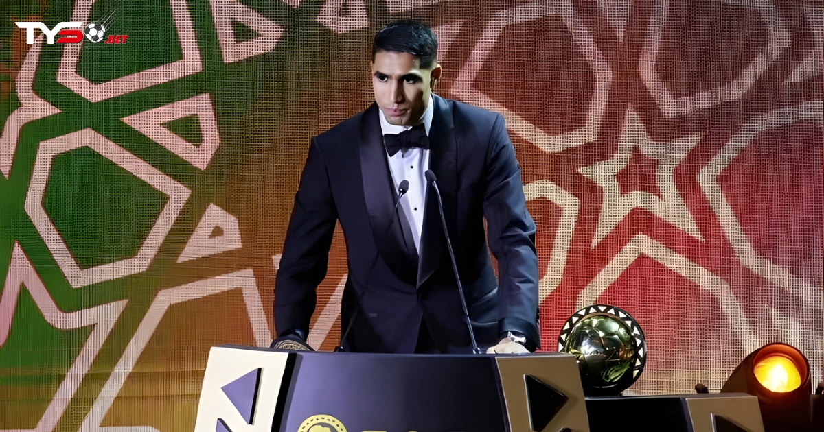 Achraf Hakimi vượt qua Salah để giành Bóng Vàng châu Phi: Cột mốc lịch sử cho một hậu vệ