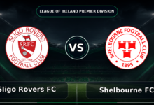 137 sligo rovers fc vs shelbourne fc