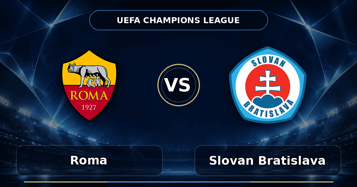 Nhận định Roma vs Slovan Bratislava - Match Card