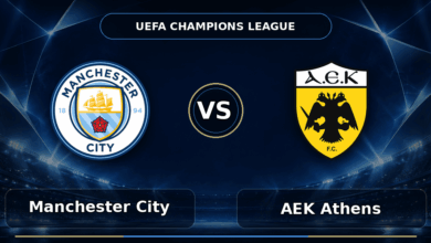 Nhận định Manchester City vs AEK Athens - Match Card