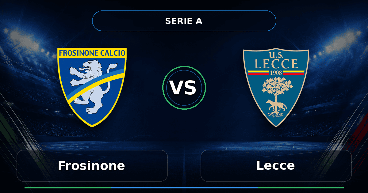 Nhận định Frosinone vs Lecce - Match Card
