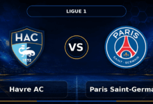 Nhận định Havre AC vs Paris Saint-Germain - Match Card