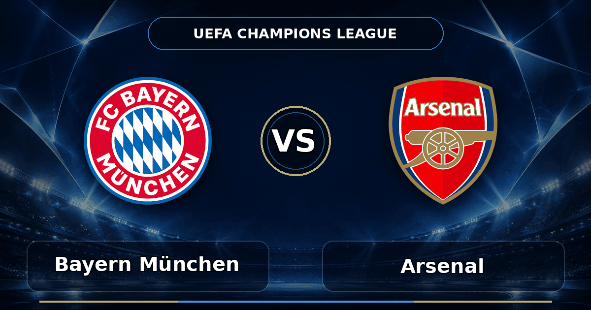 Nhận định Bayern München vs Arsenal - Match Card