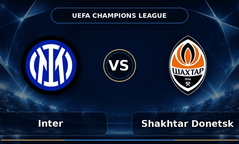 Nhận định Inter vs Shakhtar Donetsk - Match Card