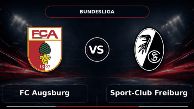 Nhận định FC Augsburg vs Sport-Club Freiburg - Match Card