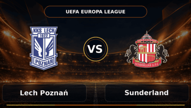 Nhận định Lech Poznań vs Sunderland - Match Card