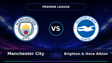 Nhận định Manchester City vs Brighton & Hove Albion - Match Card