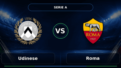 Nhận định Udinese vs Roma - Match Card